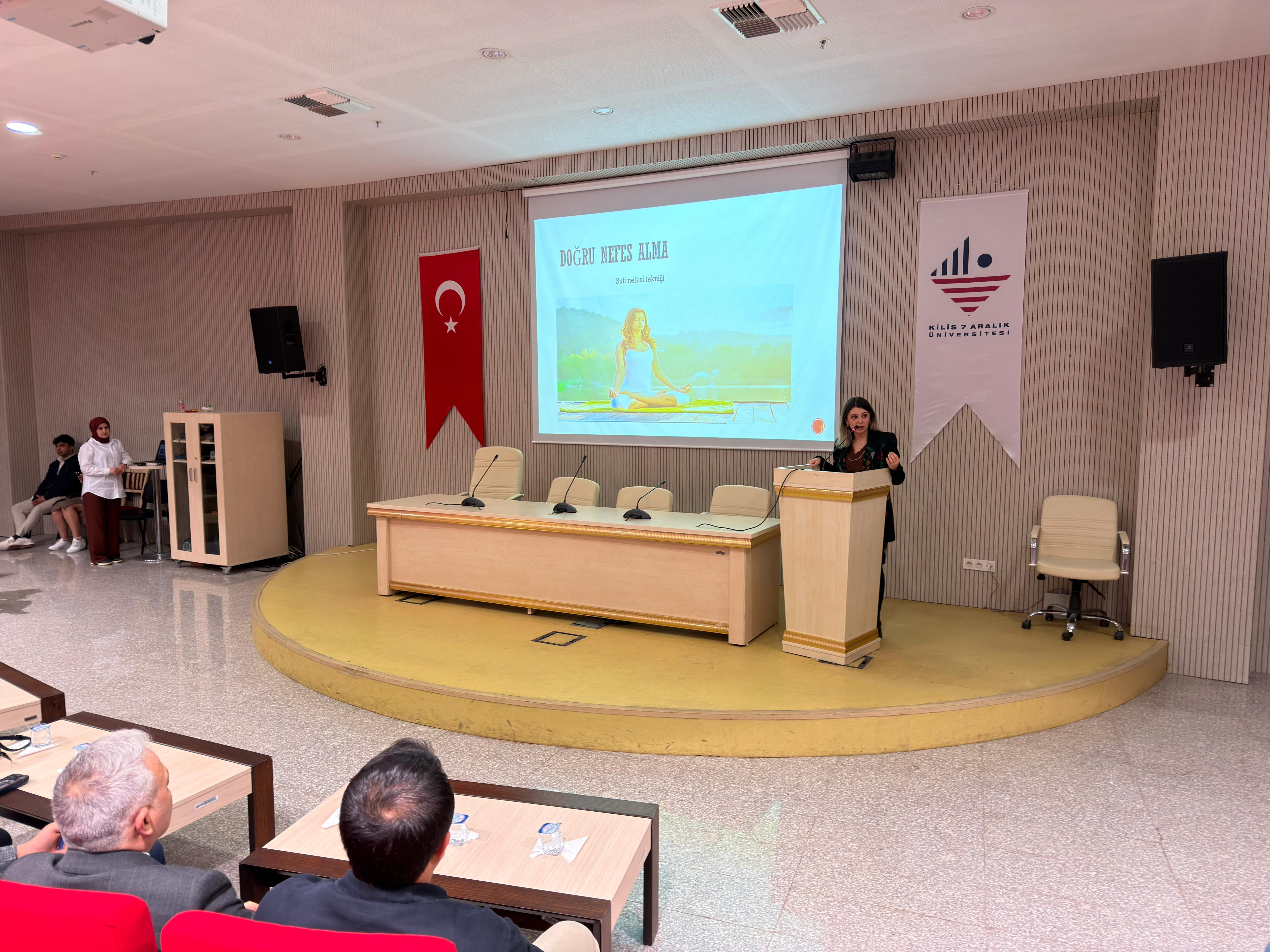 Fakültemiz öğretim üyelerinden Dr. Öğr. Üyesi Tuba BIYIKBEYİ BAŞDAĞ, üniversitemiz öğrencilerine seminer verdi.